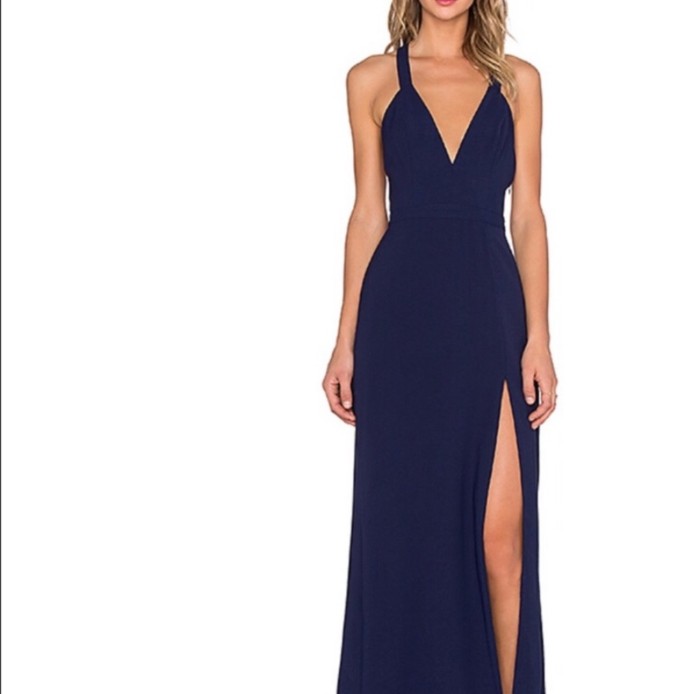 Nbd navy blue dress